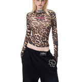 Leopard Glove Top