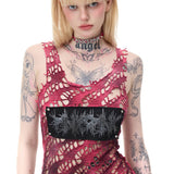 Slash Mesh Dress