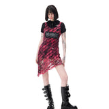 Slash Mesh Dress