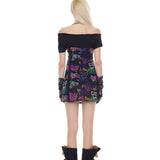 Graffiti mesh dress