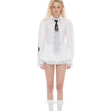 Lace Puff Shirt