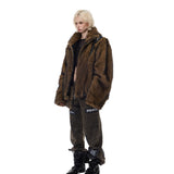 Segmented Fur Coat