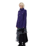 Fringed High-Neck Knit