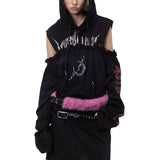 Cut-Out Hoodie Dress