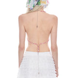 Graffiti mesh scarf