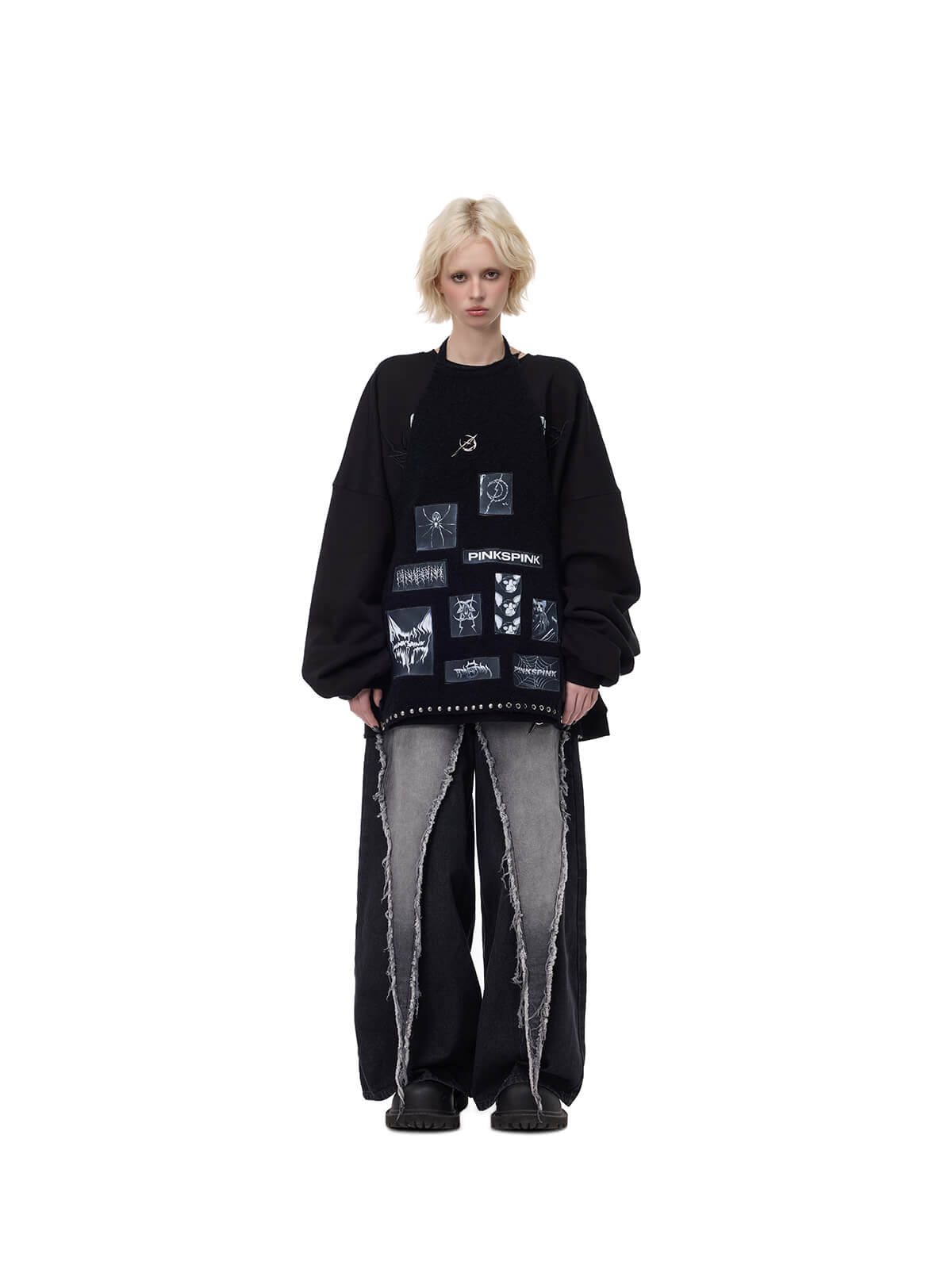 Lunar Patch Knit Apron