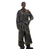 Camouflage Torn Pants