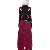 Segmented Denim Pants