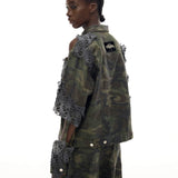 Camouflage Torn Jacket