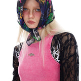 Graffiti mesh scarf