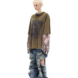 Layered Sleeve Hoodie