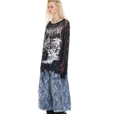 Sheer lace longsleeve