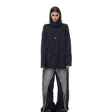 Fringed High-Neck Knit