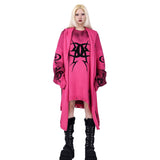 Graffiti Knit Hood-Scarf