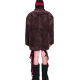 Caramel Suede Touch Coat