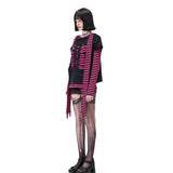 Stripe Four Sleeve Top