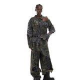 Camouflage Torn Jacket