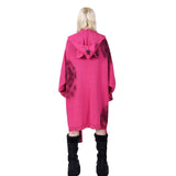 Graffiti Knit Hood-Scarf