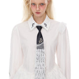 Lace Puff Shirt