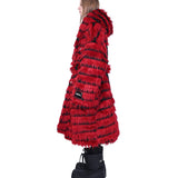 Striped Fur Coat