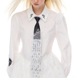 Lace punk tie