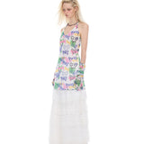 Graffiti mesh dress