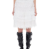 Layered lace pants