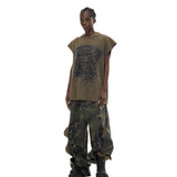 Camouflage Torn Pants
