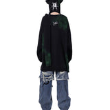 Graffiti Knit Hood-Scarf