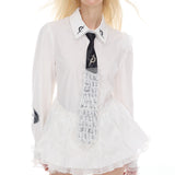 Lace punk tie