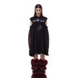 Cut-Out Hoodie Dress