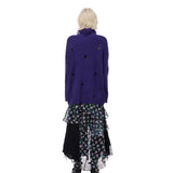 Fringed High-Neck Knit