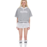 Lace mini skort