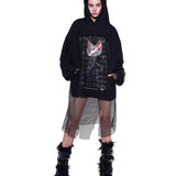 Torn Mesh Hoodie