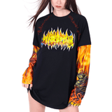 Flame Patchwork Longsleeve